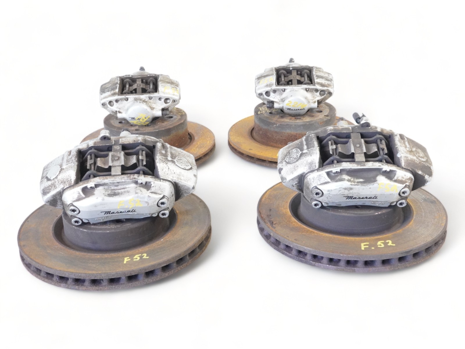 2003-2008 Maserati Quattroporte M139 OEM Brake Calipers With Disc Rotor Set of 4