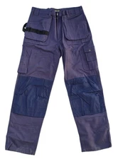 Blaklader Men's Work Pants With Utility & Knee Pad Pockets 34x32 Navy Blue 1625