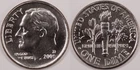 United States 2000 D 10 Cents Roosevelt Dime KM#195a Clad Torch Olive Oak Branch