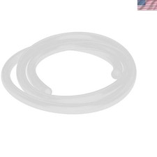 10-Foot Clear Silicone Hose - 3/8" ID x 1/2" OD for Home  Industrial