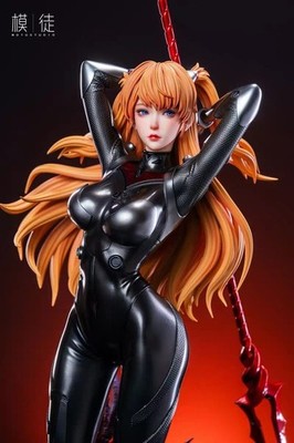 Motu Studio Evangelion Asuka Langley Soryu 1/4 Scale Statue Black Combat Suit