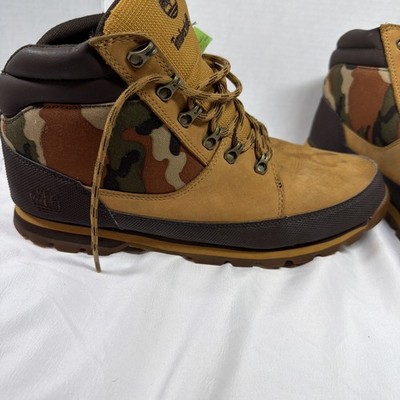 Timberland Earthkeepers Splitrock2 Hiker Euro Shoes Outdoor Size 9.5 cammo
