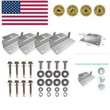 Gray Aluminum Solar Panel Z Brackets - Lightweight & Ideal for RVs and Yachts