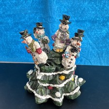 5 Resin Snowman Cheese/Butter Spreaders In Festive Winter Tree Charcuterie