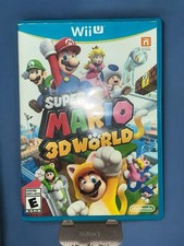 Nintendo Wii U Super Mario 3D World Luigi Princess Peach 2013 + Manual Tested