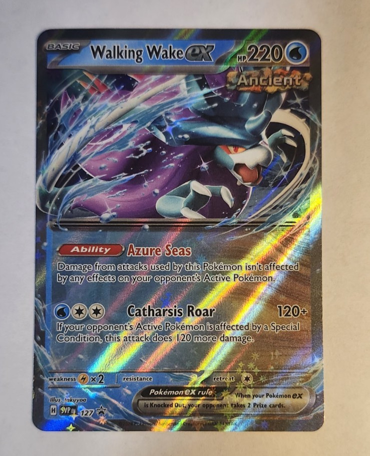 Walking Wake Ex #127- Pokemon Promo NM