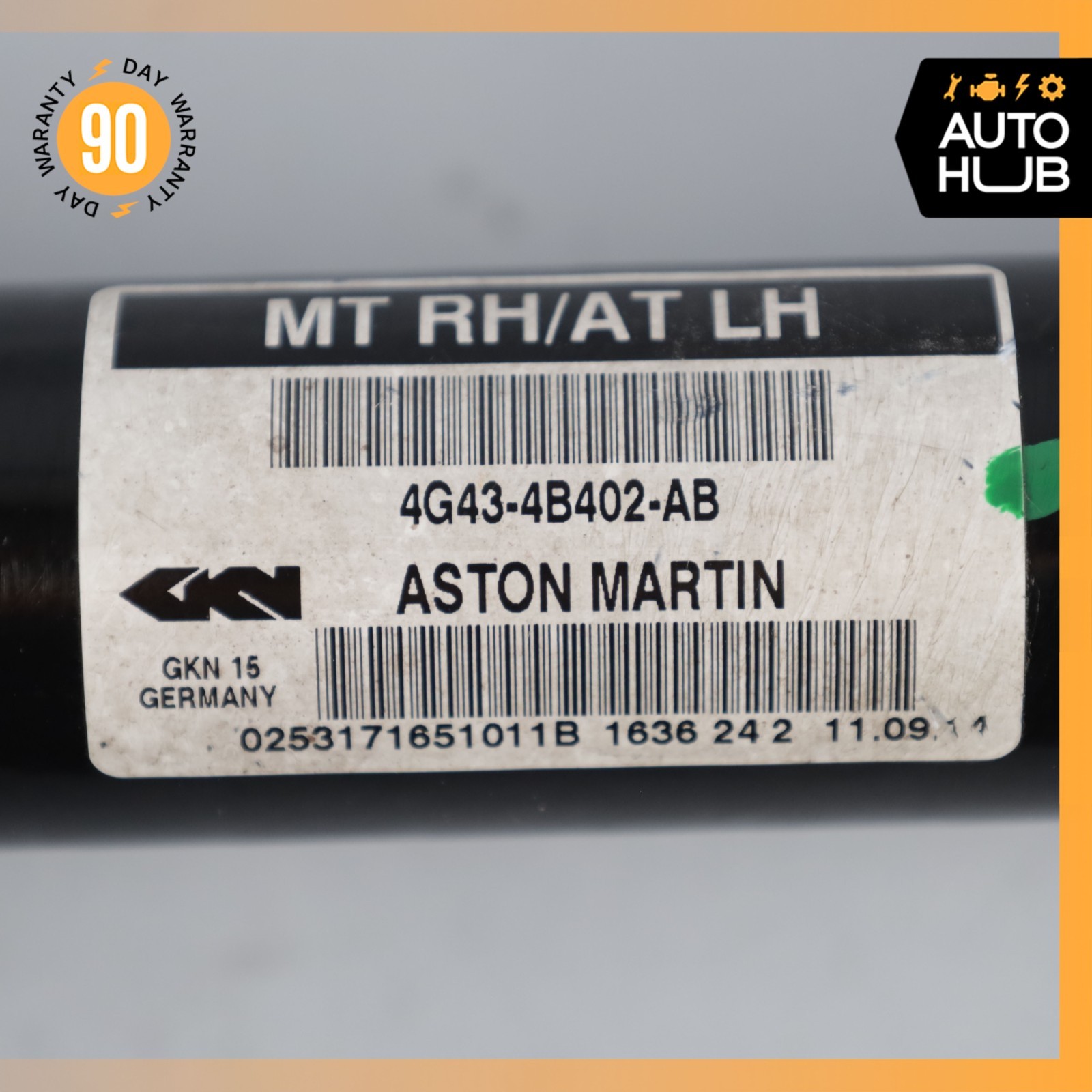05-16 Aston Martin V8 Vantage DBS Rear Right or Left Axle CV Half Shaft OEM 26k