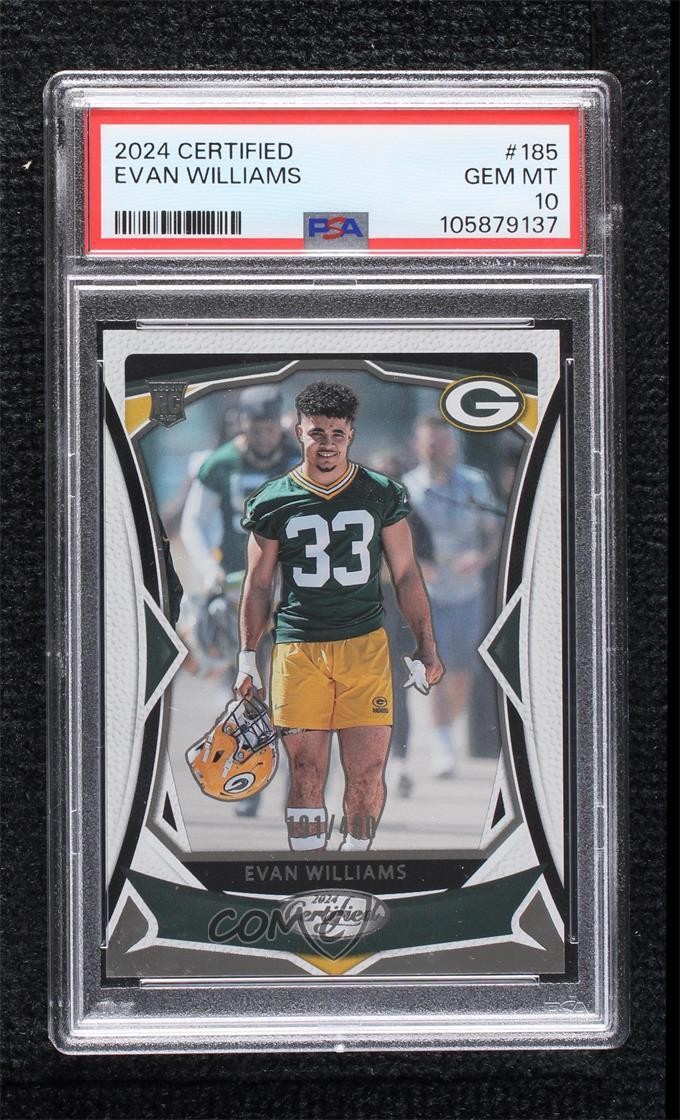 Evan Williams Panini Certified #185 Base