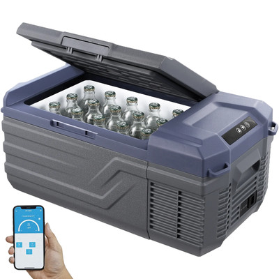 12V Car Refrigerator 15L Electric Cooler DC/AC, -4 ~68 , Freezer Fridge Cooler