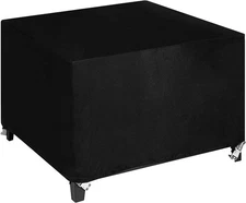 Bbqzone 31x31x24 Inches Fire Pit Cover Square, Fit for 28/30/31 inch Black 
