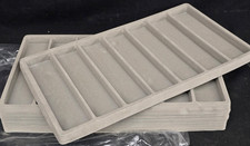 12 x Brand New 7 Slot Storage Felt Tray Lot - Watches, Pens, Knives, & More!