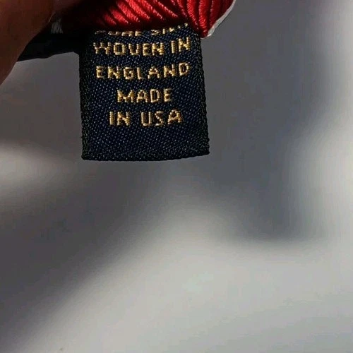 Corbata de seda a rayas Brooks Brothers clásica resistente a las manchas rojo oscuro/marrón/crema Foto 4 de 4