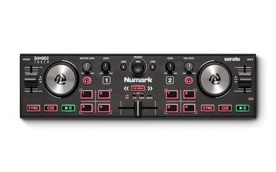 Numark DJ2GO2 Touch Pocket-Sized DJ Controller w/ Capacitive Touch Jog Wheels
