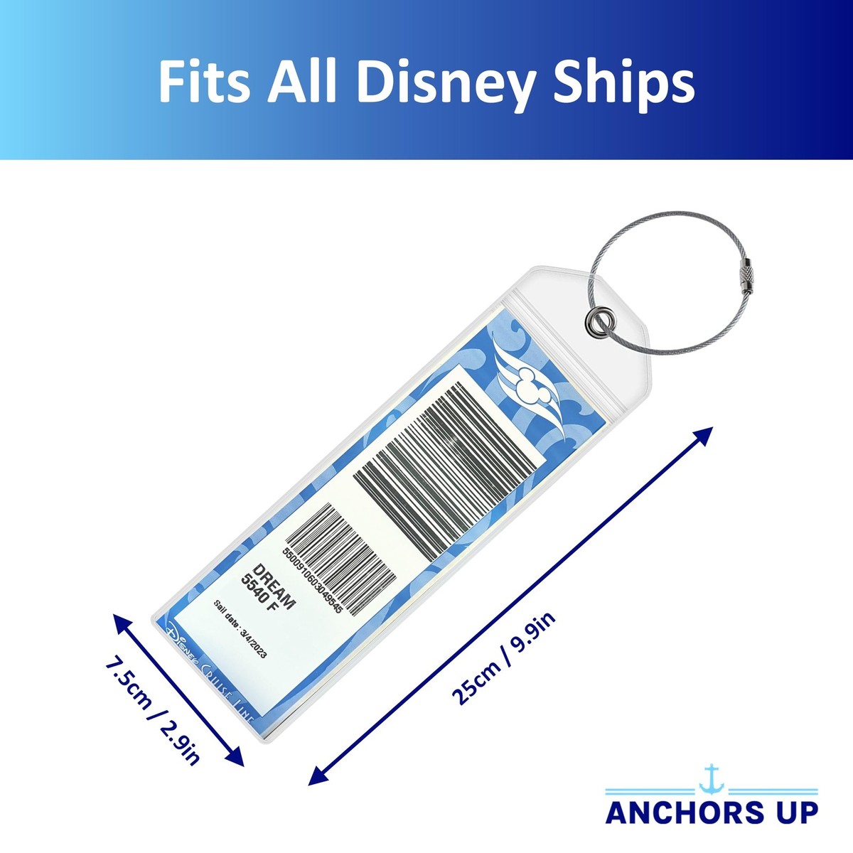 Cruise Must Haves 8-Pack Cruise Luggage Tag Holders Fits Disney