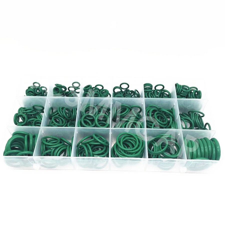 Kit de sellos de reparación de goma aire acondicionado sistema de aire acondicionado junta tórica coche R134a 530 piezas Foto 3 de 4