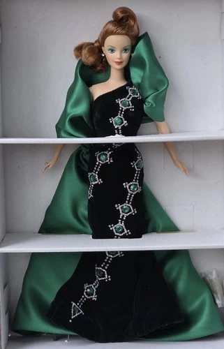 1996 Emerald Embers Barbie Bob Mackie Jewel Essence Collection #15521 Mattel VTG
