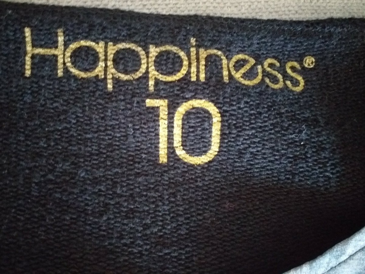 Sweat-shirt à Manches Longues Happiness Femme - Taille M (10), Noir, Motif Chat, Occasion Très Bon état