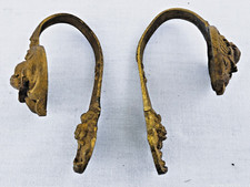 tolles Paar antike Bronze Gardinen Raffhalter aus Frankreich.