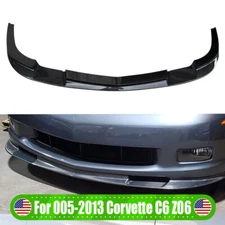 For Corvette C6 Z06 | EOS ZR1 Style Carbon Fiber Front Bumper Lip Splitter 05-13