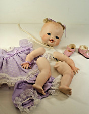 Vintage Porcelain Doll Parts, Baby, Blue Eyes, Head, Legs, Arms, Clothing