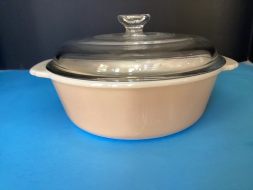 Fire King VTG Oval Peach Luster 1.5qt Casserole Dish #13 , with Glass Lid #407 - Picture 4 of 14