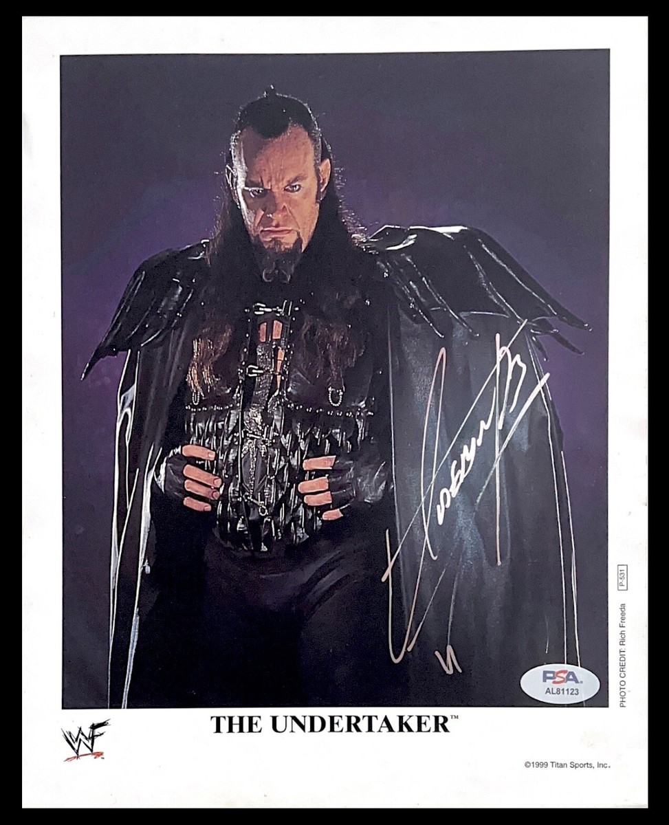 WWE THE UNDERTAKER P-531 SIGNED 8X10 AUTOGRAPHED PROMO PHOTO
