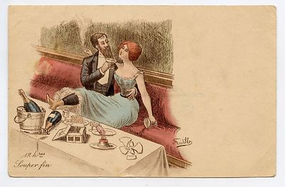 FRéDILLO. serie der stunden des tages .12 . FEINES ABENDESSEN. Erotik. Erotik
