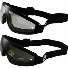 2 OCCHIALI SKYDIVE SKY DIVING LENTI TRASPARENTI E LENTI FUMO PARACADUTISMO NUOVI