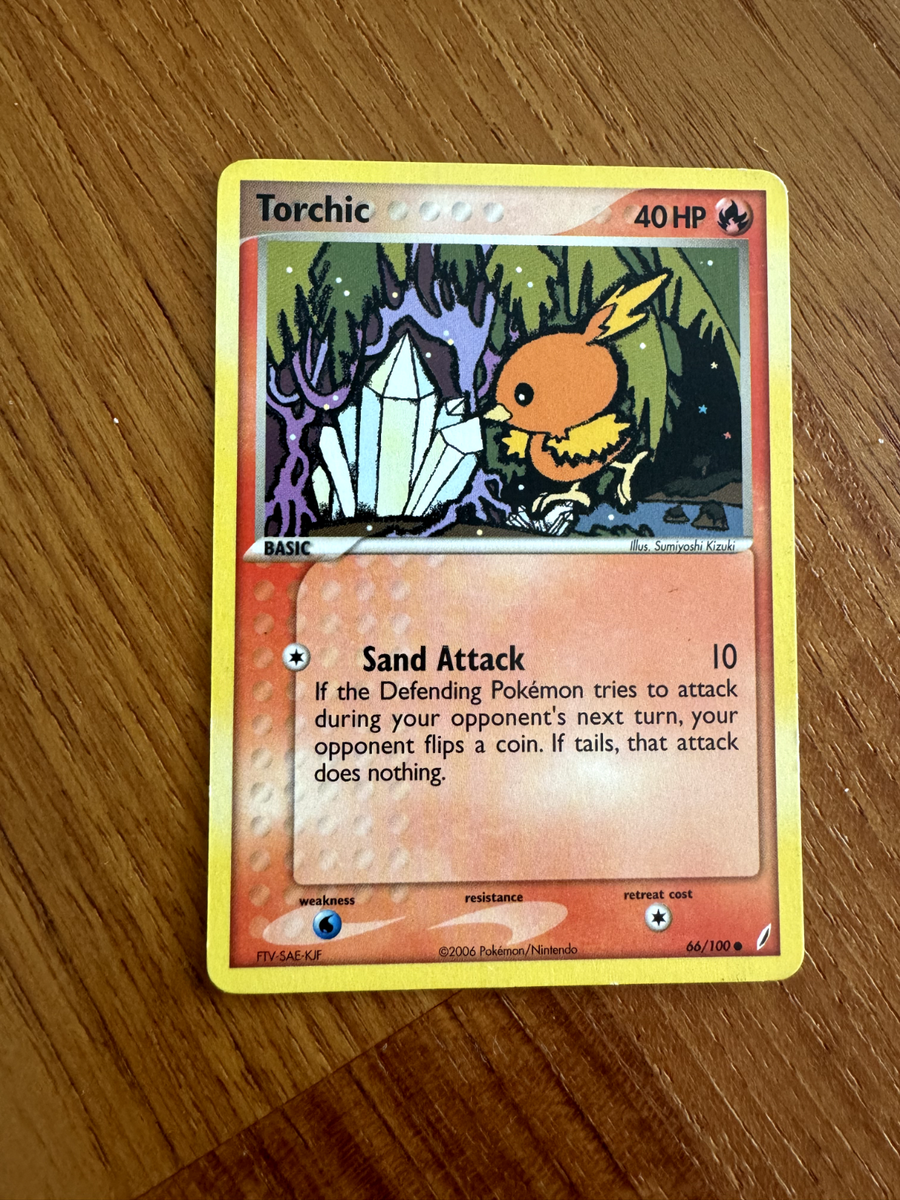 ヒトカゲリバースホロ 英語版 Crystal Guardians 2006 Torchic 66/100 EX Crystal Guardians Reverse Holo for sale online