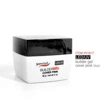 SuperNail LED/UV UV Gel Builder Gel Cover Pink 2oz #51617