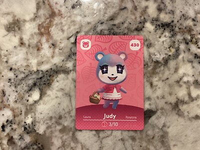 JUDY 430 Animal Crossing Amiibo Authentic Nintendo Mint Card From Series 5