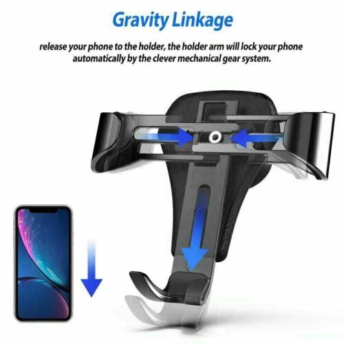 Universal Gravity Car Holder Mount Air Vent Stand Cradle For Mobile Cell Phone - Picture 7 of 10