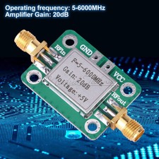 5M 6GHz RF Broadband Signal Amplifier Board Power Amplifier Module Gain 20dB-