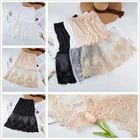 Women Lace Slip Dress A-Line Half Slip Extenders Skirt Extender Knee Length