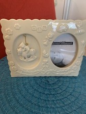 Greenbrier Special Moments Baby Picture Photo Picture Frame Ceramic Off White