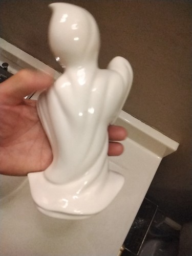 Vintage 1972 Ceramic Ghost Figure 8.25" Tall Halloween GC - Picture 4 of 9