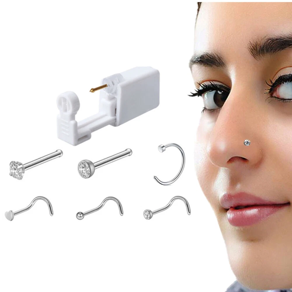 Nose piercing with gun professionally sale