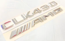#1 CHROME CLK430+AMG REPLACEMENT FOR MERCEDES REAR TRUNK EMBLEM BADGE NAMEPLATE