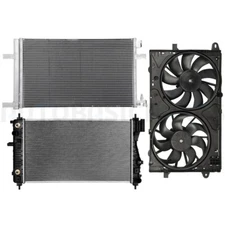 For 2014-2017 Chevy Impala 2.5L Radiator & Condenser & Cooling Fan Kit