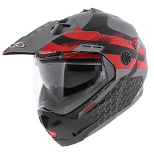 Caberg Tourmax X Sarabe Adventure Flip-Up Modular Helmet Matte Black Red