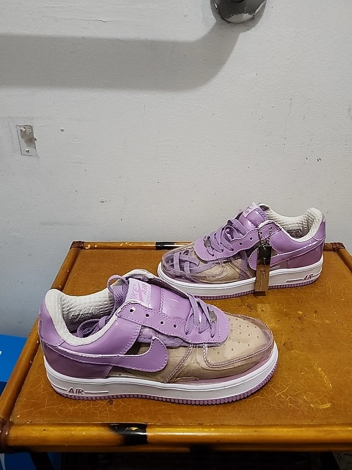 Женские Nike Air Force 1 Premium невидимая женщина Espo HOA ретро фиолетовый B размер 6,5  - Изображение 2 из 4