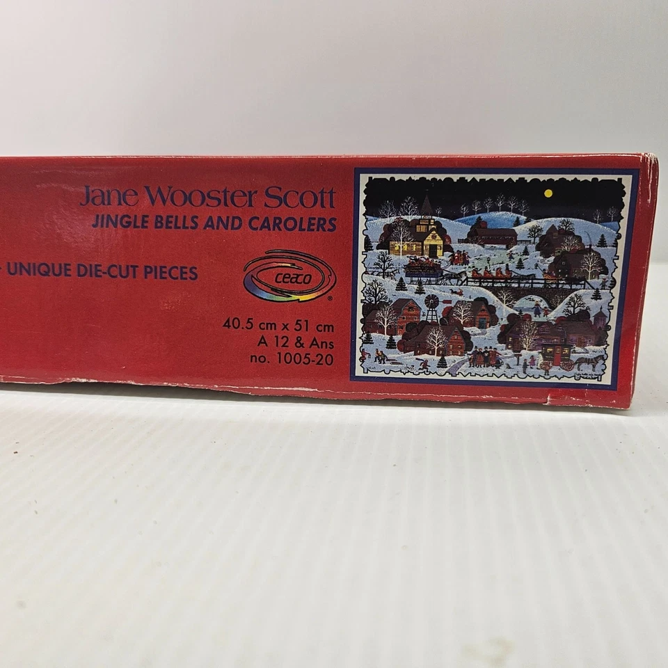 Ceaco Jane Wooster Scott Jingle Bells and Carolers Corkboard Puzzle 500 pc - Image 4 of 4