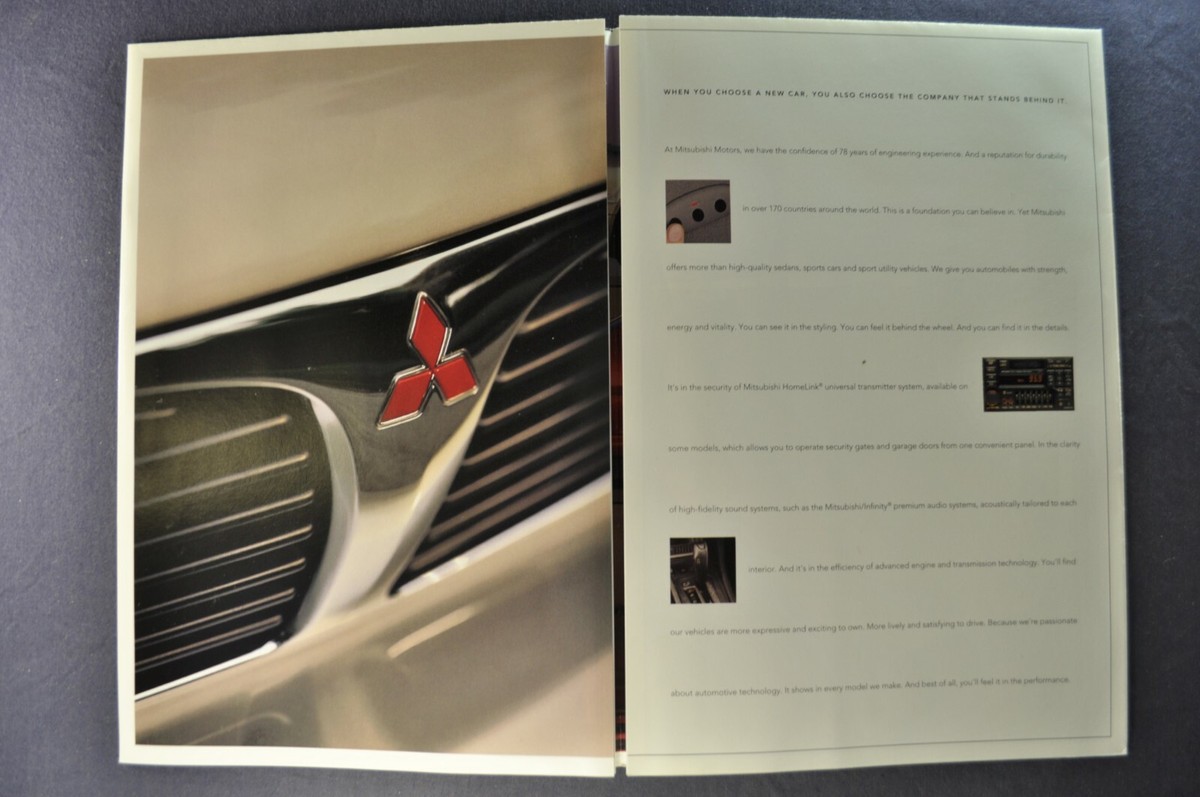 1996 Mitsubishi Brochure Eclipse Spyder 3000GT Mirage Diamante