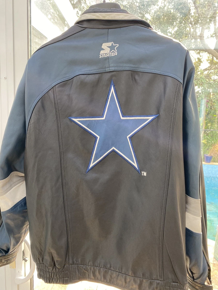 Authentic Vintage NFL Cowboys Proline Starter Genuine Leather Jacket Medium