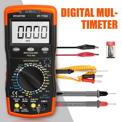BT-770M Digital Multimeter TRMS 6000 Stück Auto/Manuelle Entfernungsreichweite