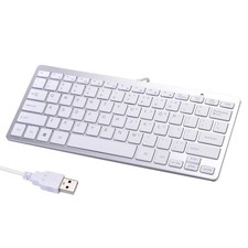 78 Key USB Wired Slim Mini Keyboard Compact QWERTY for PC Laptop Win 7 Mac PS3