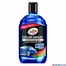 Cire Colorée Bleue 500ml Turtle Wax Color Magic Brillante Améliore Couleur