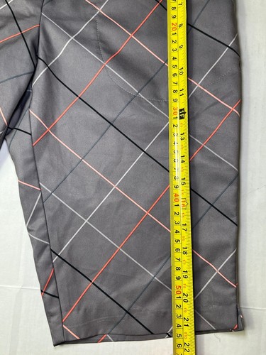 Nike Golf DRI-FIT WOMENS Gray Pink Black Striped Logo Golf Shorts SIZE 6 - Picture 8 of 10