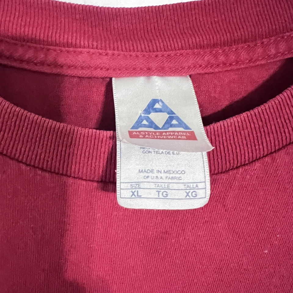 Vintage Alstyle Apparel Activewear Mens T-Shirt Size XL Red Paintball Funny - Image 3 of 4