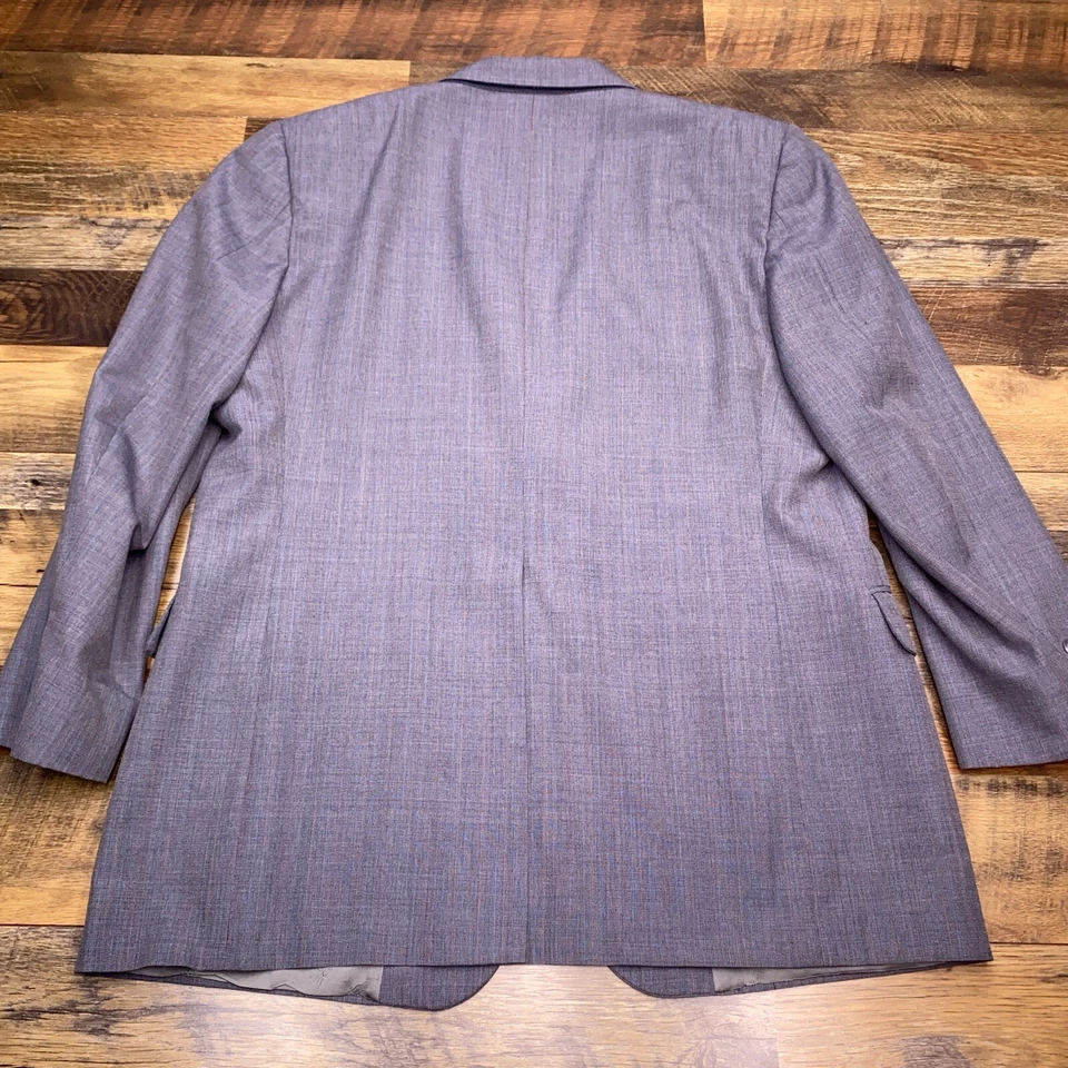 Traje Vintage DAKS 44R Gris Pantalones 40x28 Lana 2 Piezas Foto 3 de 4